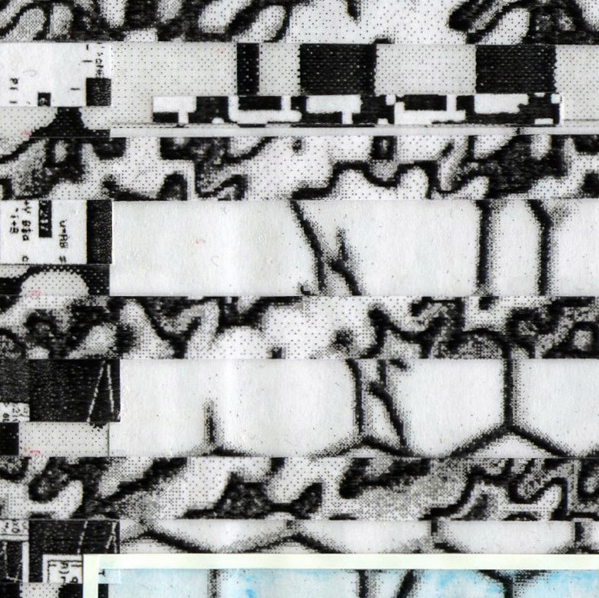 This glitch art recreates the hell of cubicle work