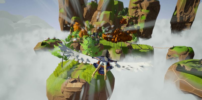Clouds Below lets you unfurl your wings and soar over beautiful vistas