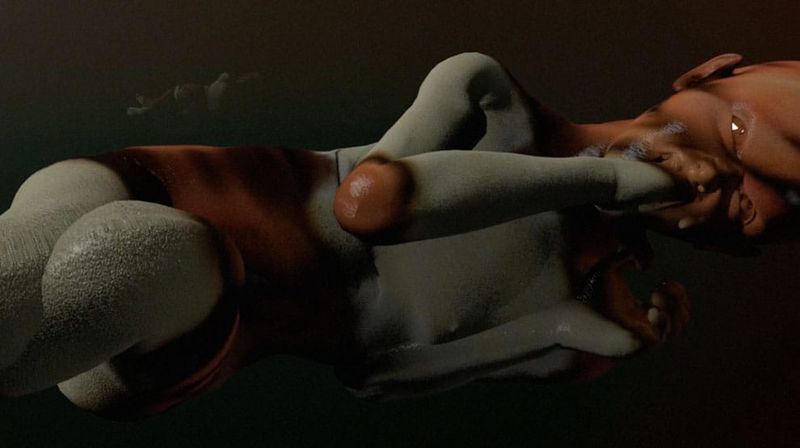 An Aphex Twin tribute morphs the virtual body into horrifying shapes