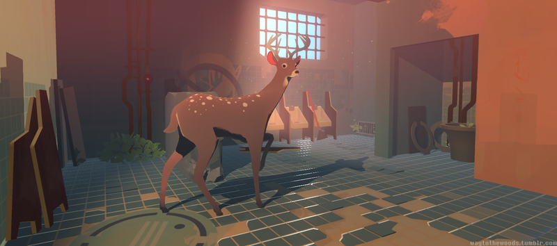 Way To The Woods, a beautiful upcoming videogame about two deer