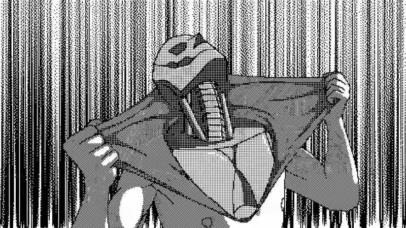 Let a low-rez world of flesh and metal overwhelm you