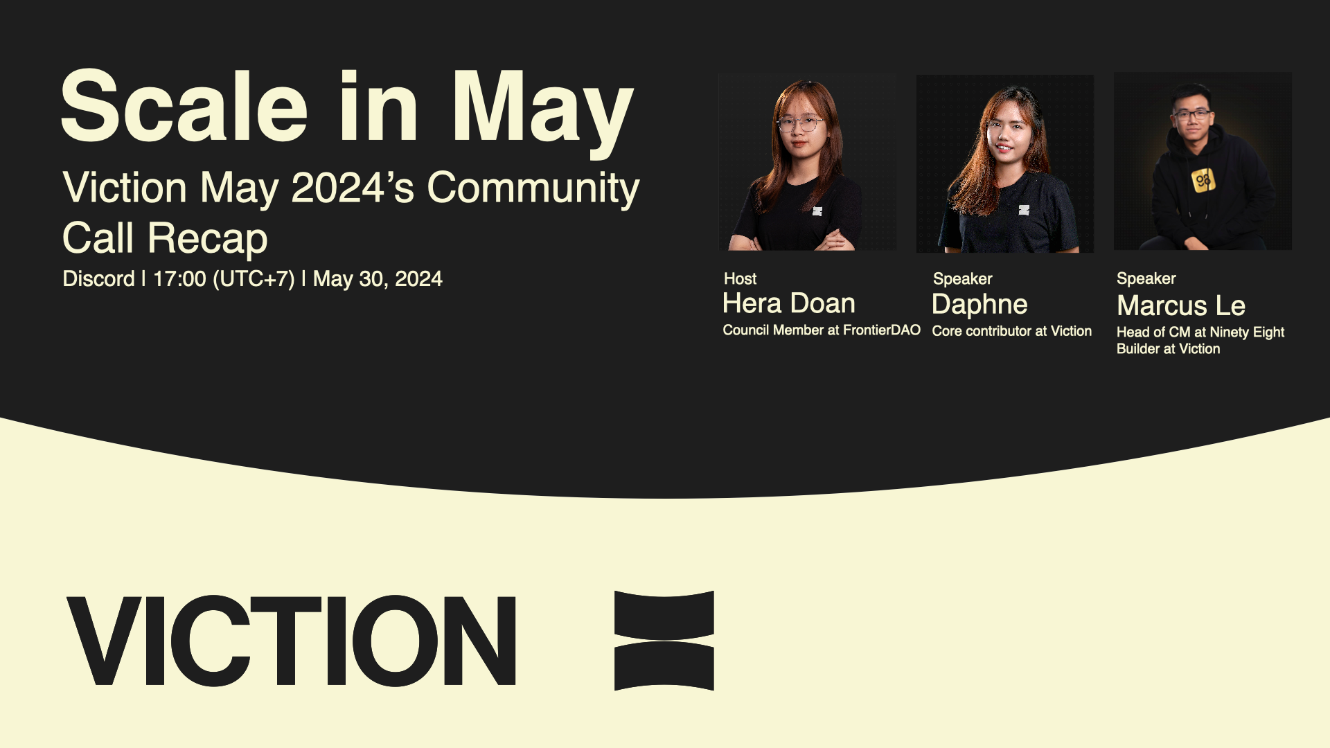 Viction “Scale in May” Community Call Recap: A Month of Innovation, Growth, and Community Engagement