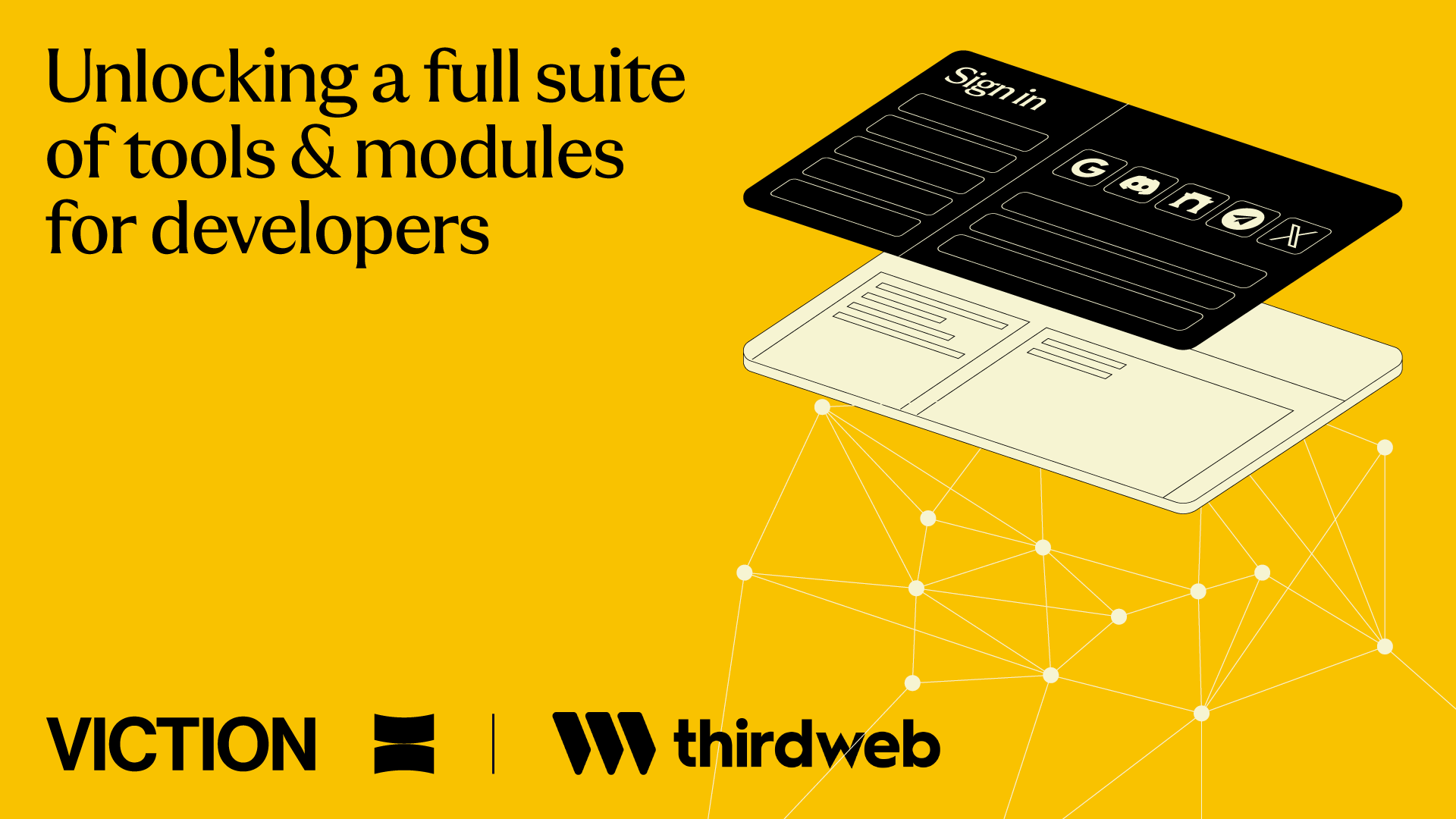 Viction integrates thirdweb to empower builders with a full suite of tools & modules