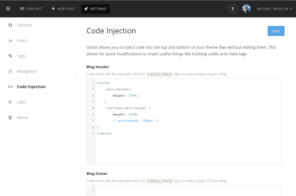 Inline-CSS im Header