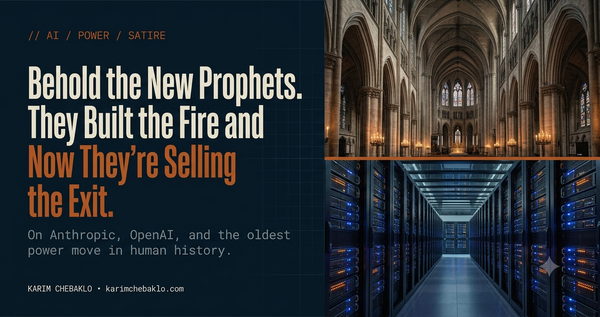 Behold the New Prophets. They Built the Fire and Now They're Selling the Exit.