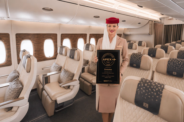 Emirates named Middle East's best airline at APEX Awards