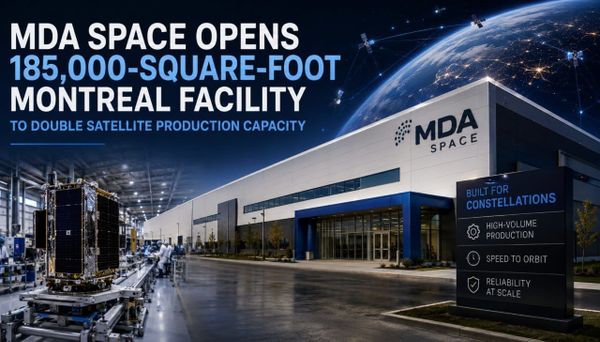 MDA Space Opens 185,000-Square-Foot Montreal Facility to Double Satellite Production Capacity