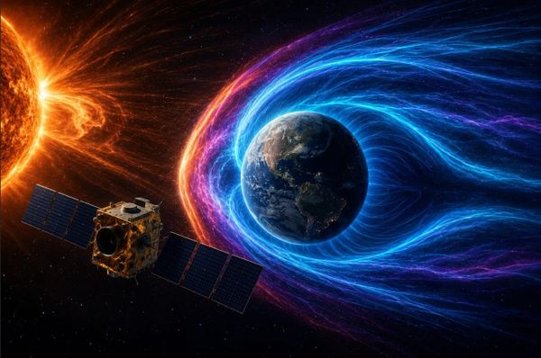 SMILE Captures First X-Ray Portrait of Earth's Magnetic Shield