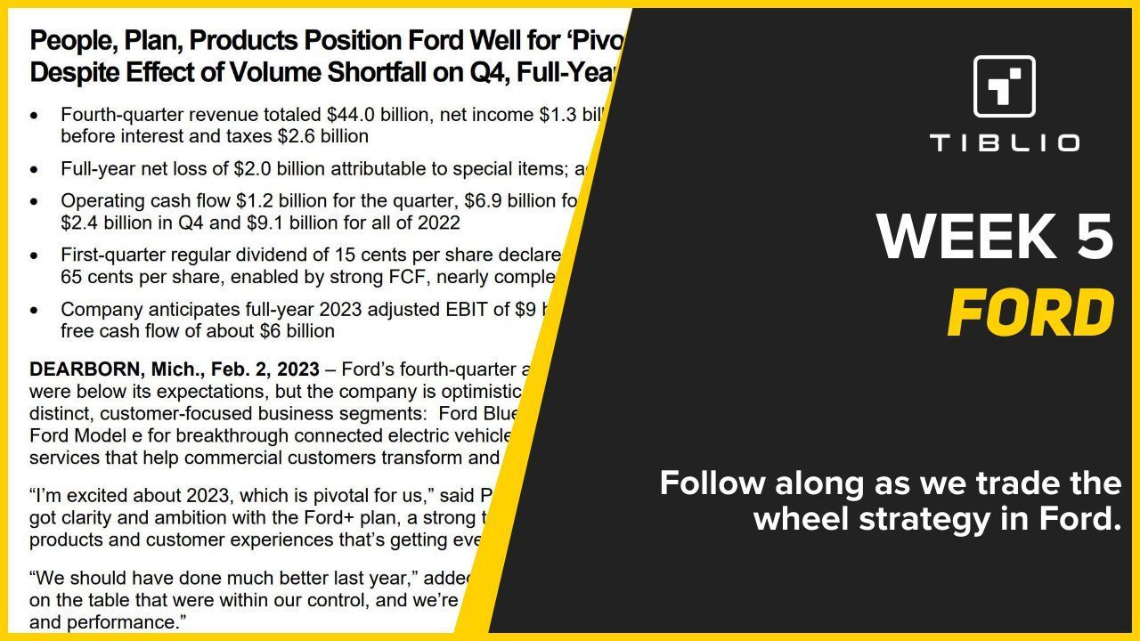 Ford Week 5 - Wheel Strategy