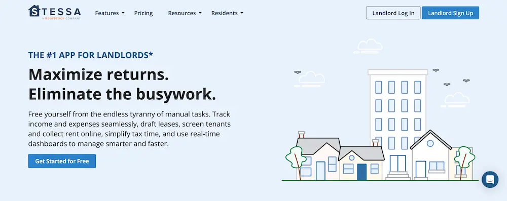 Stessa website homepage