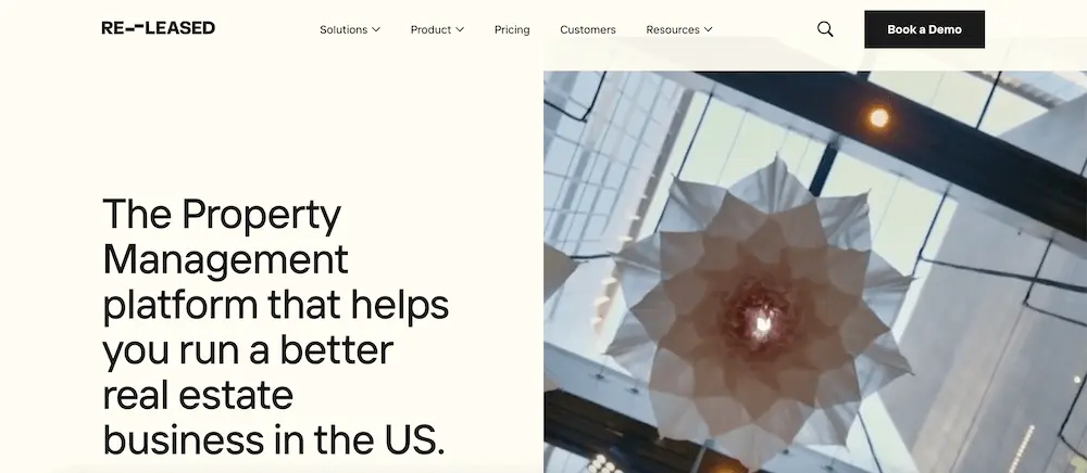 Re-Leased website homepage