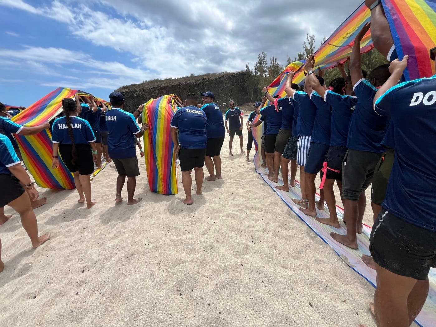 Animation d’entreprise en bord de mer