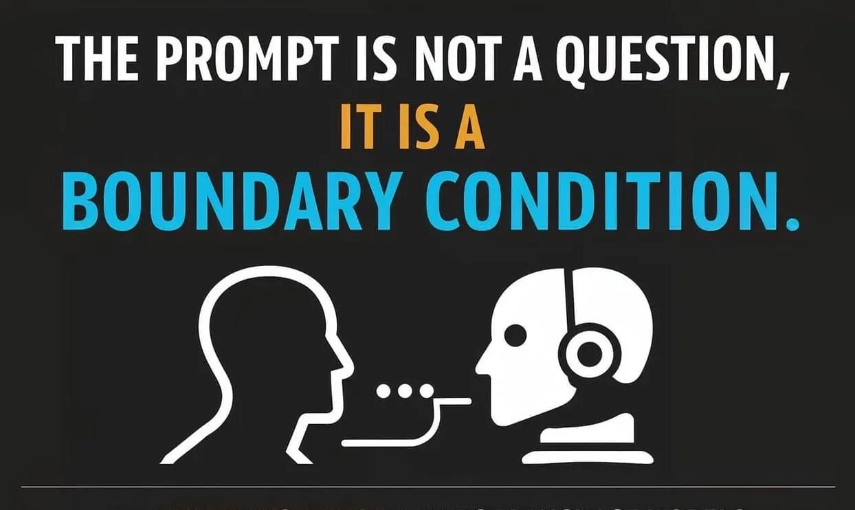 The Prompt Is Not a Question It Is a Boundary Condition