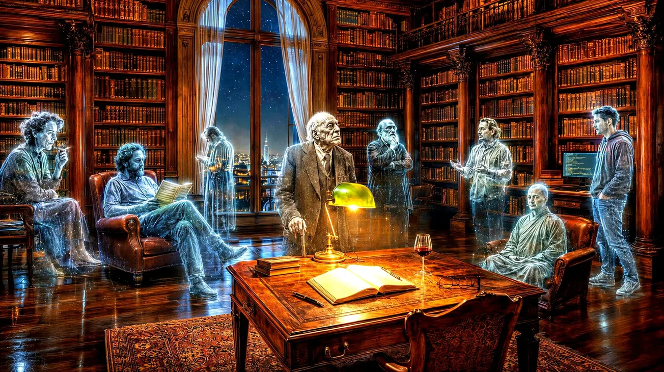 An LLM is not a single mind, but  a Library of Minds