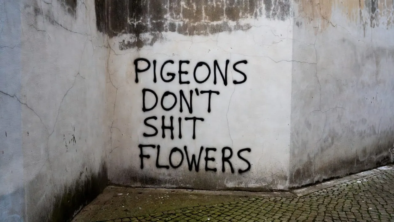Pigeons Don't Shit Flowers