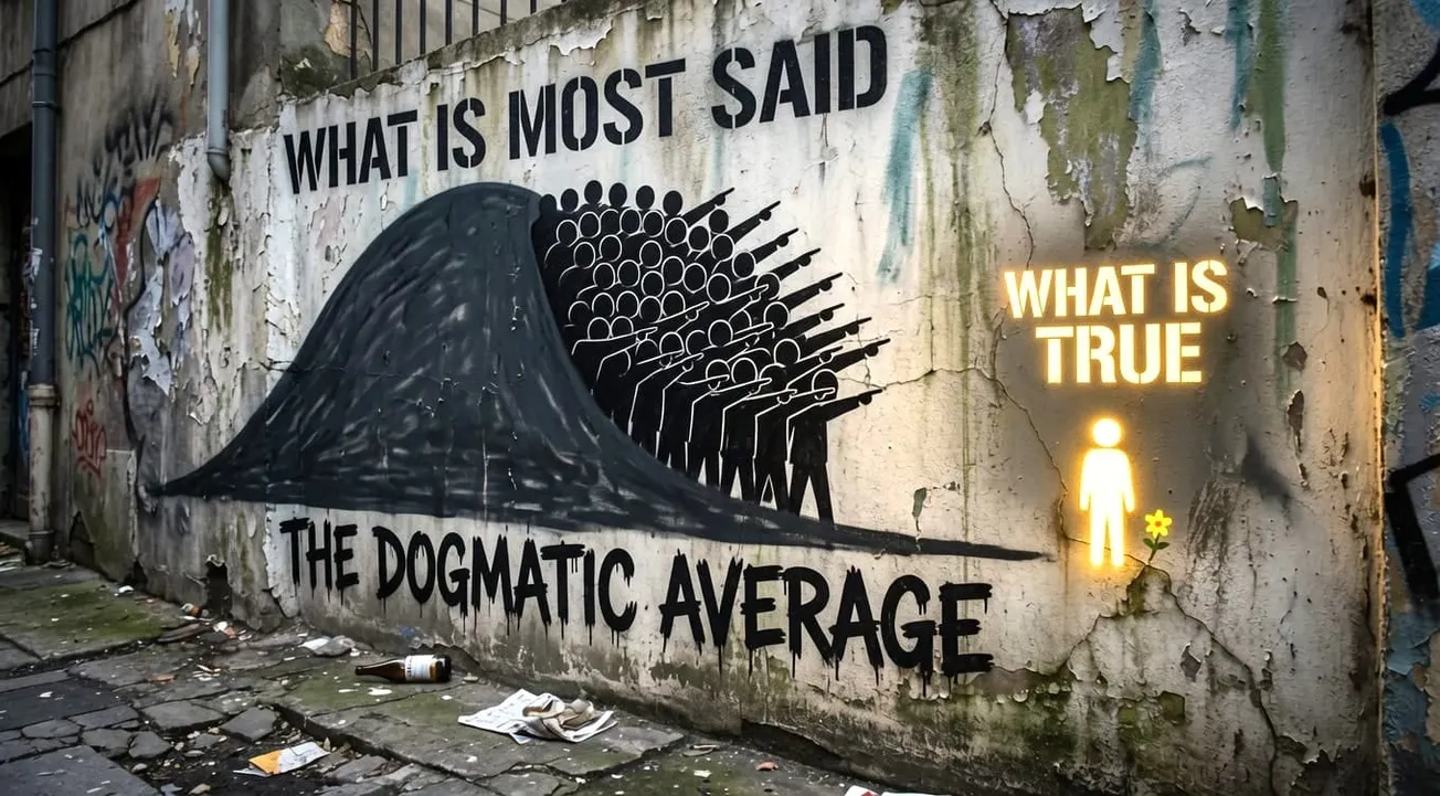 False Confidence isn't a machine problem, it's the oldest human error. The Dogmatic Average II.