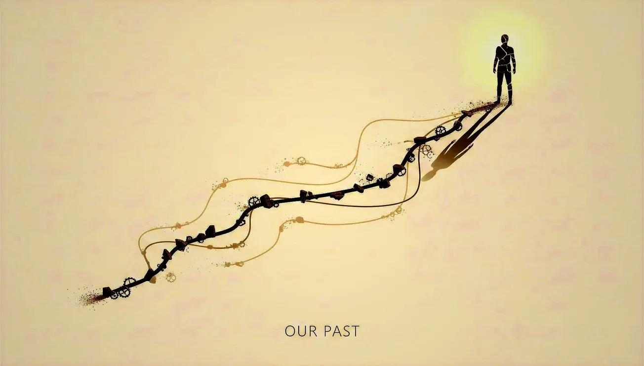 We are made by a single trajectory in  time. Our past. History.