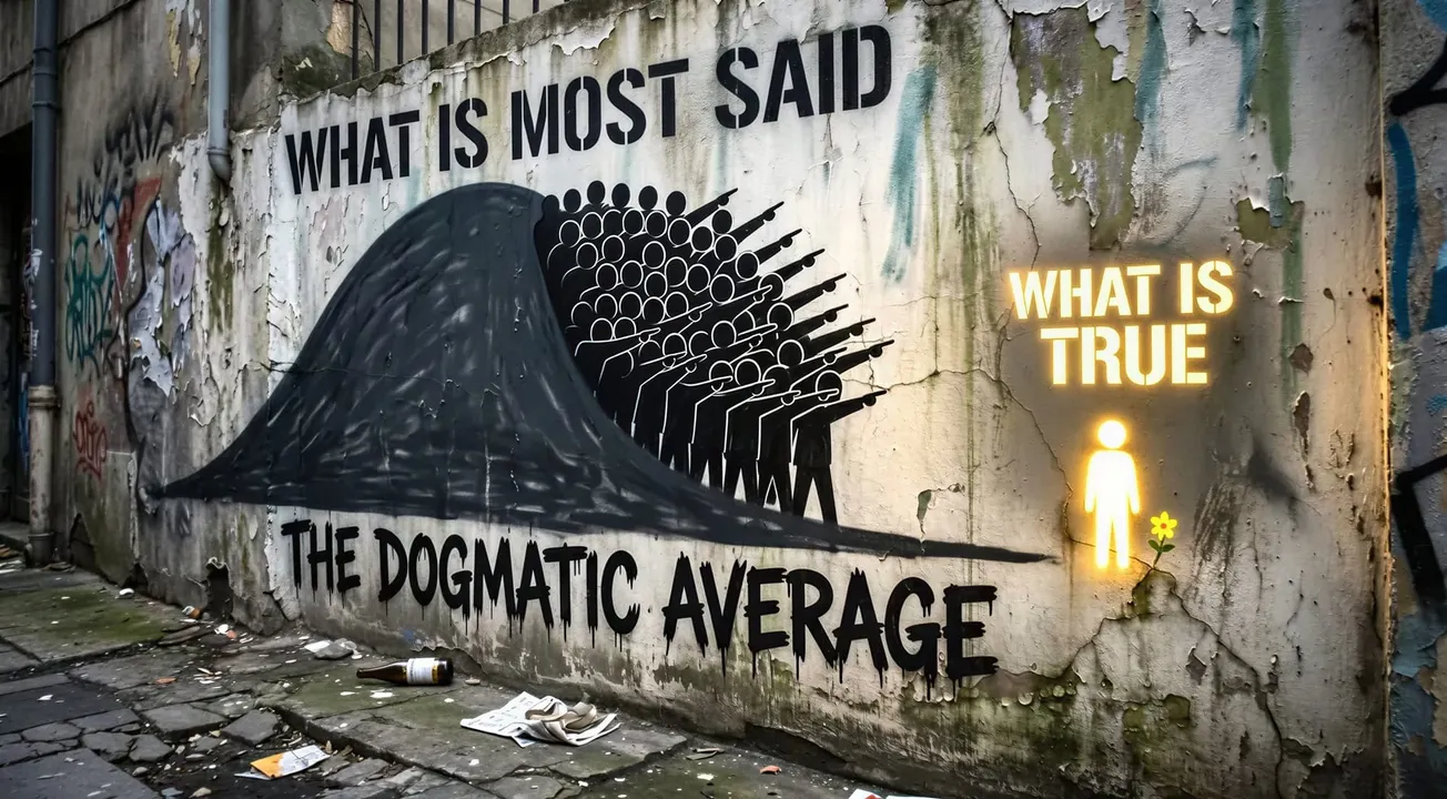False Confidence isn't a machine problem, it's the oldest human error. The Dogmatic Average II.