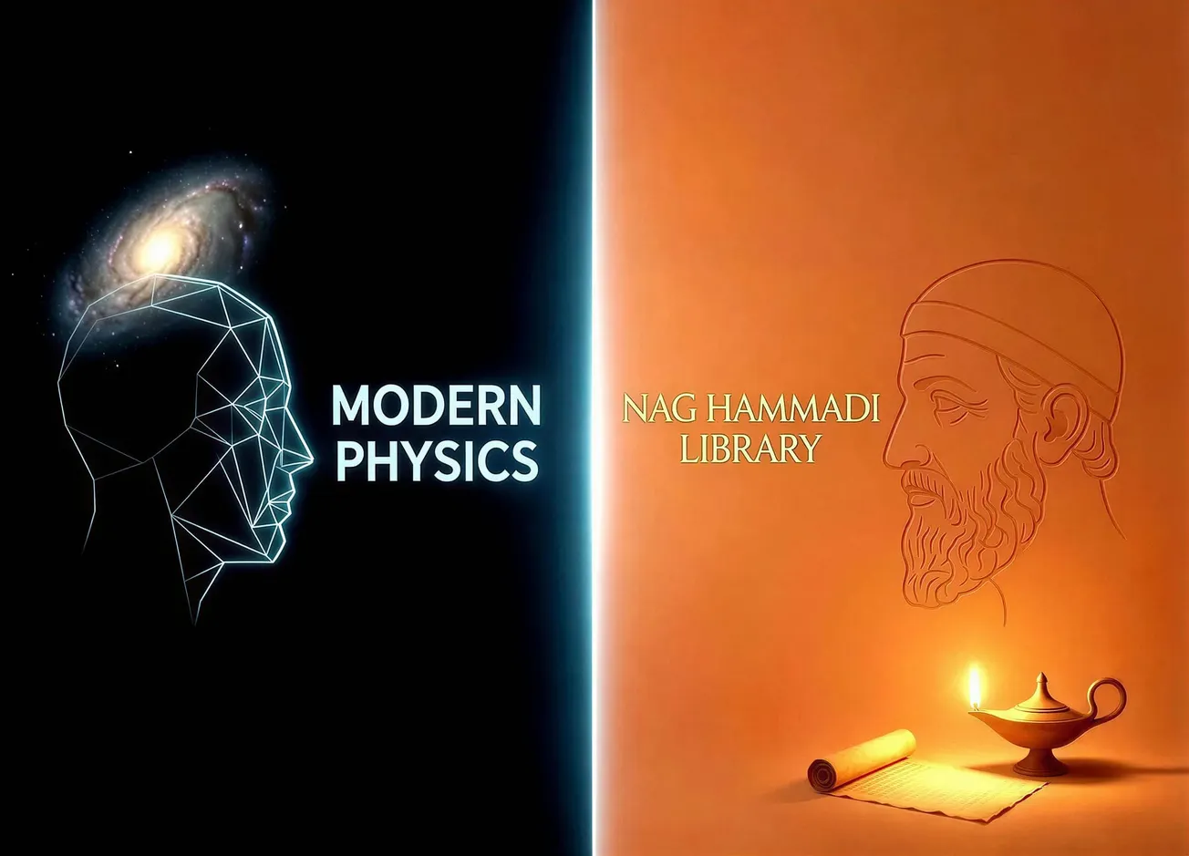 An AI Challenge: Theoretical Physics  (JWST,  LHC) vs the Nag Hammadi Library