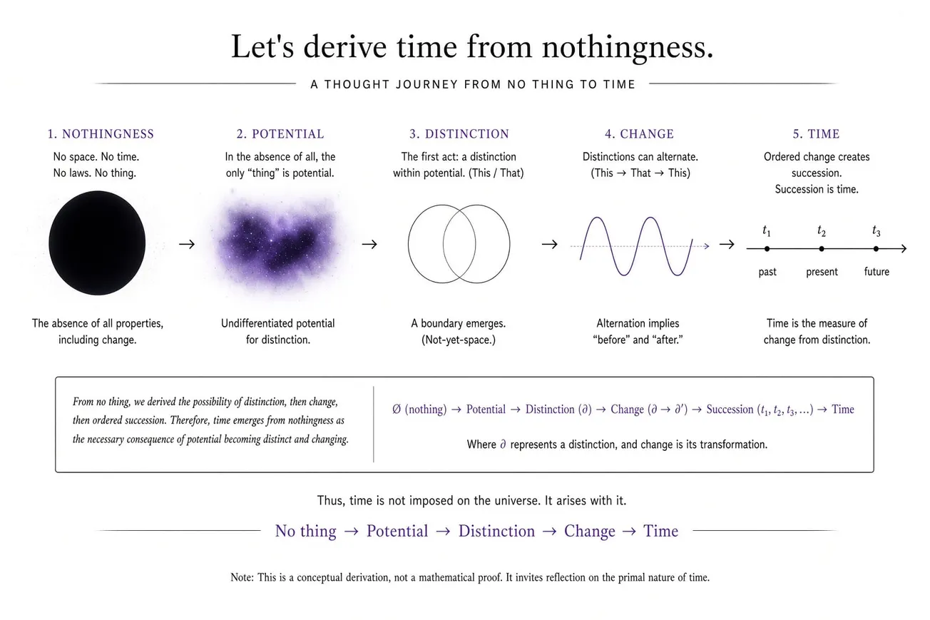 Let’s derive Time from Nothingness