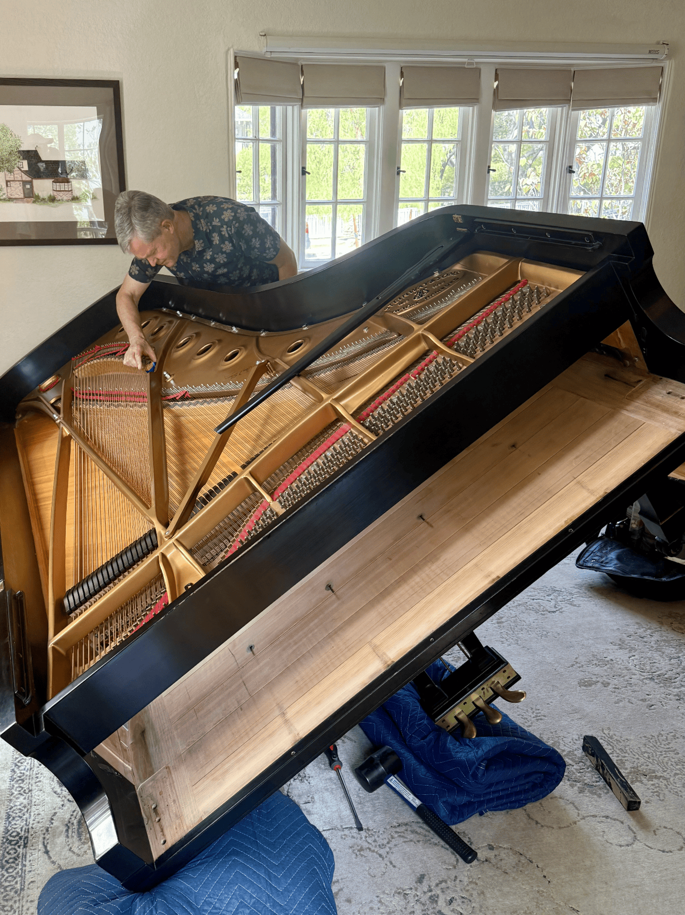 Russ Sorenson, piano rebuilder and tuner, Utah Symphony piano tuner