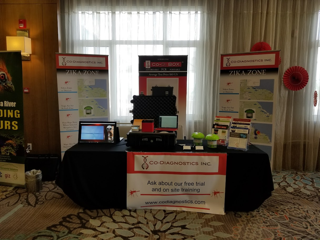 A Co-Diagnostics exhibit booth
