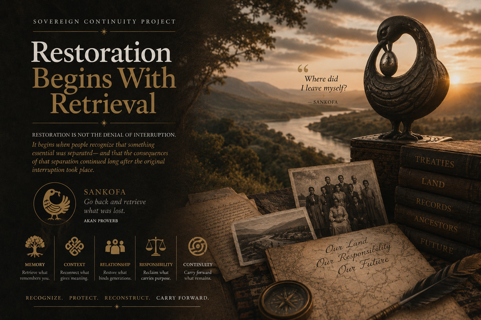 Restoration Begins With Retrieval