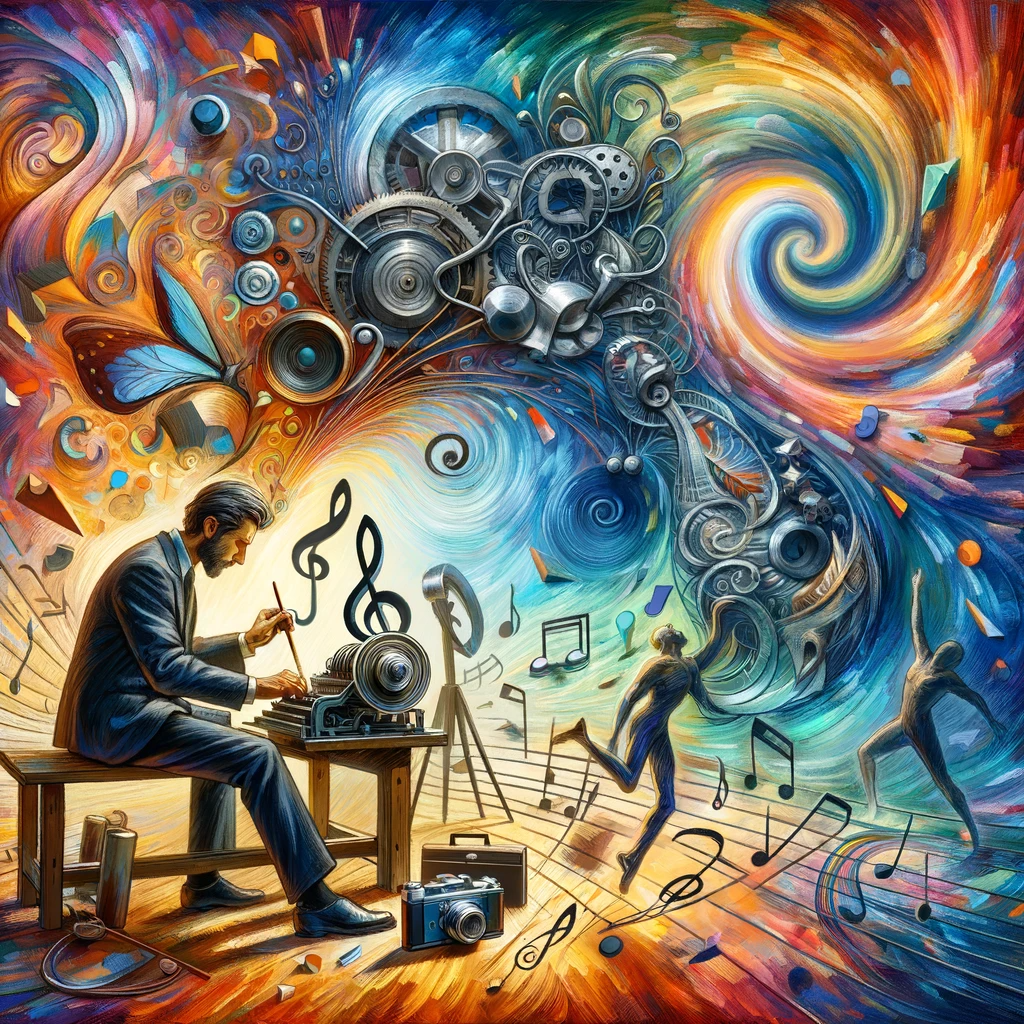 DALL·E 2024-01-19 15.31.30 - The second image depicts a mental model from the perspective of trades and crafts in an impressionistic style. This scene shows a craftsman at work, s.png