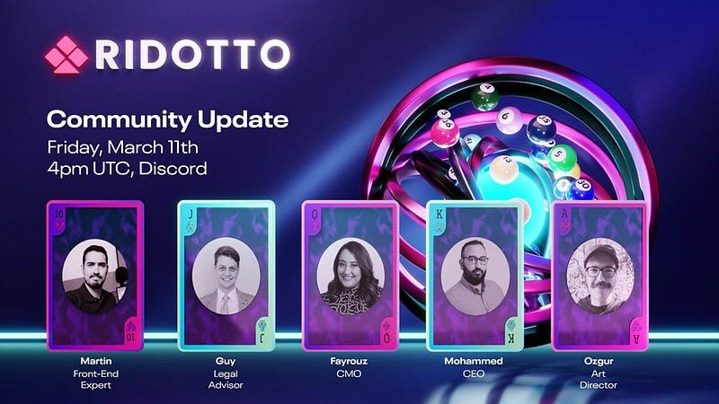 Ridotto’s Q1 2022 Community Update