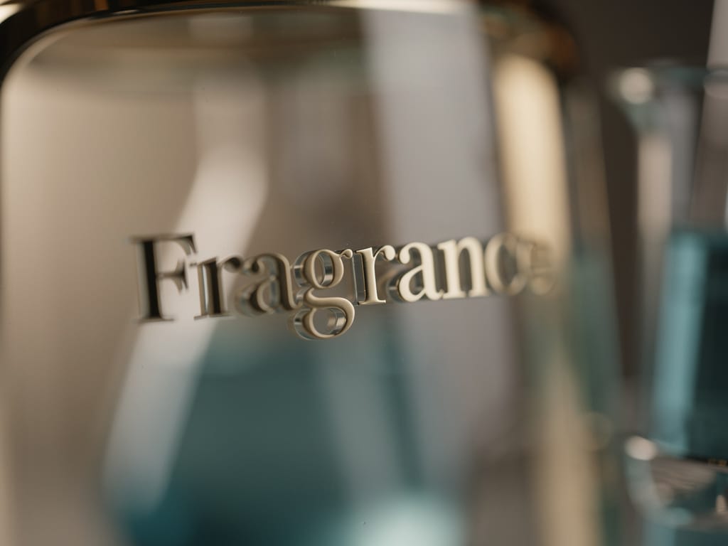 The word 'Fragrance' on a product ingredient list
