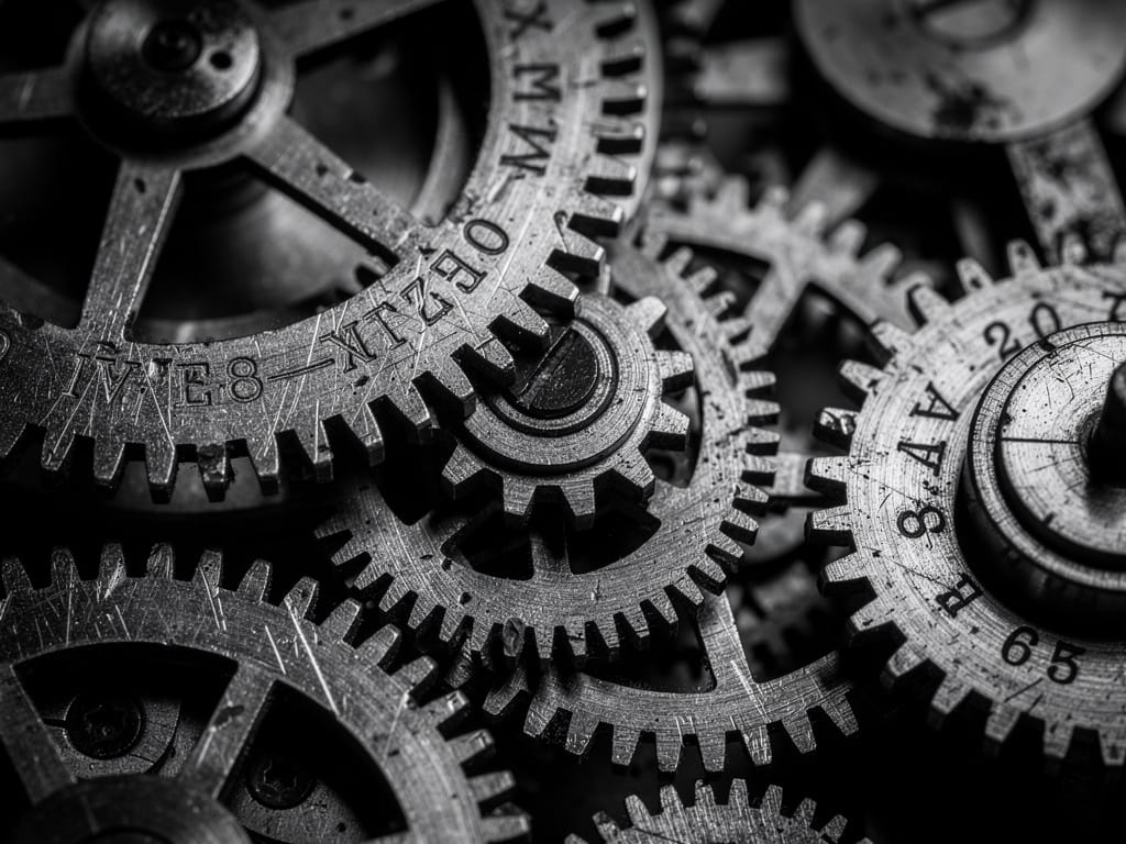 interlocking gears representing how nutrients work together in the body