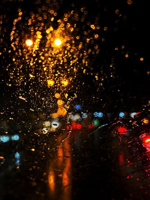 rain droplets on pane