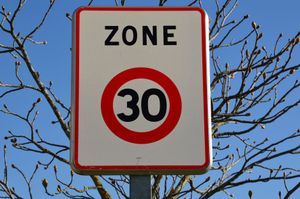 close up of a road sign