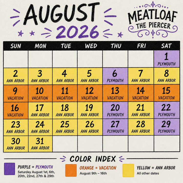 August 2026 Calendar