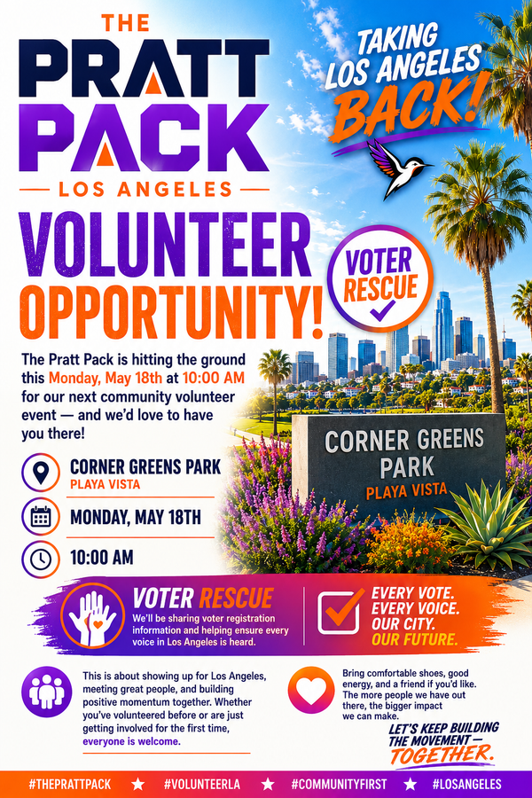 Volunteer Opportunity — May 18th in Playa Vista