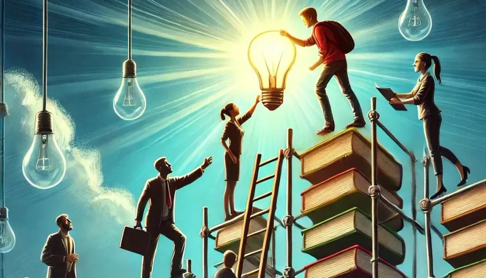 Scaffolding in education - image created by AI