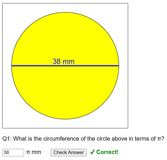Circumference in terms of pi worksheet