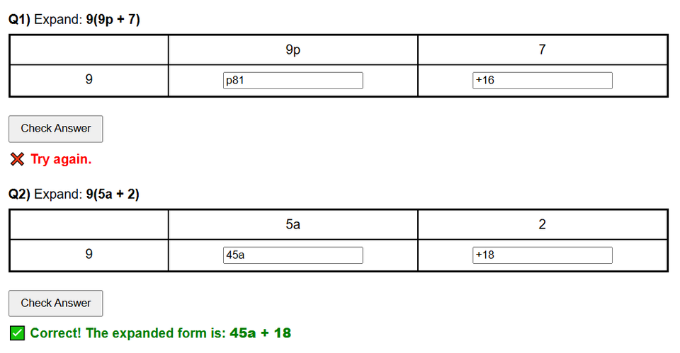 Expanding single brackets worksheet