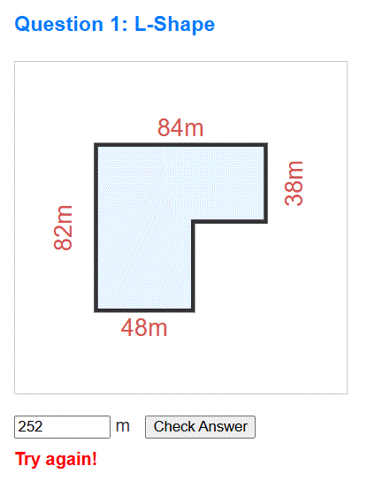 Perimeter of compound rectangles worksheet