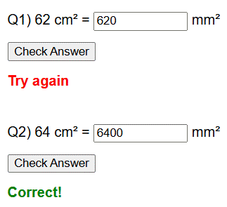 Converting metric units of area worksheet