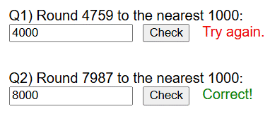 Rounding to the nearest 1000 worksheet