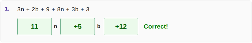 Collecting like-terms
