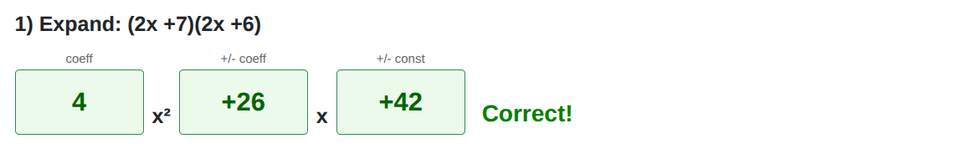Expanding double brackets - harder
