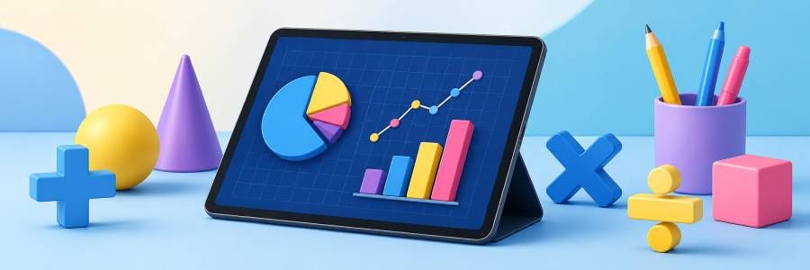Maths on an ipad digital device