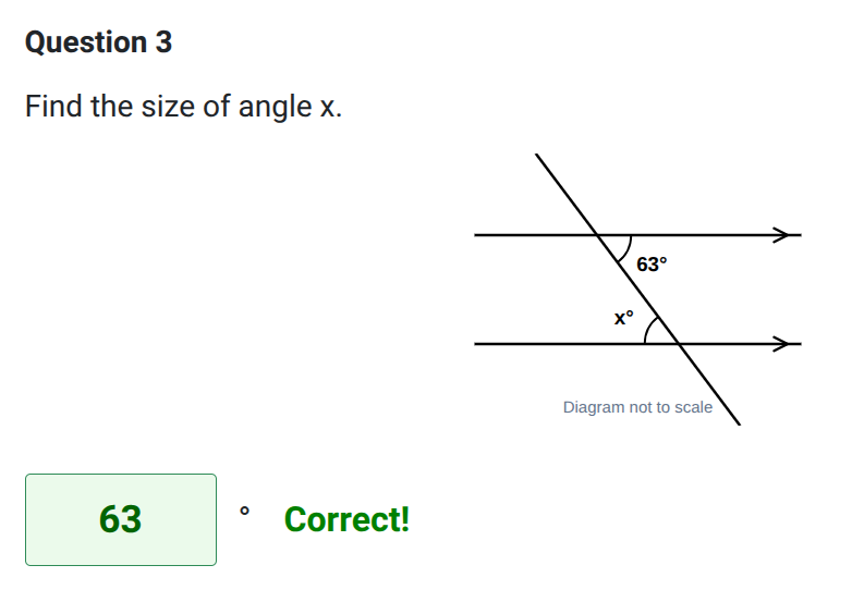 Angles in parallel lines worksheet