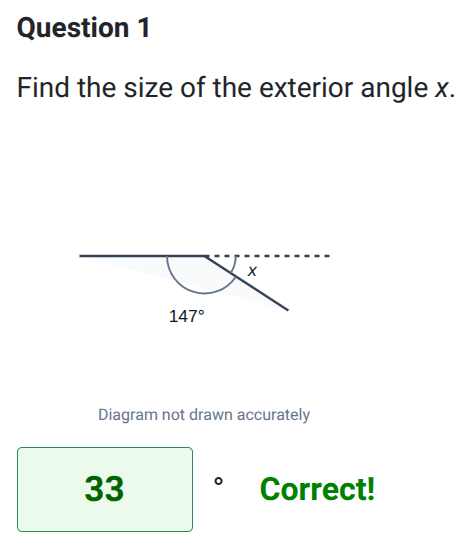 Exterior angles worksheet