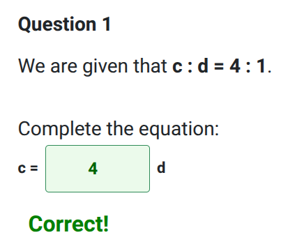 Ratios as Linear Functions worksheet