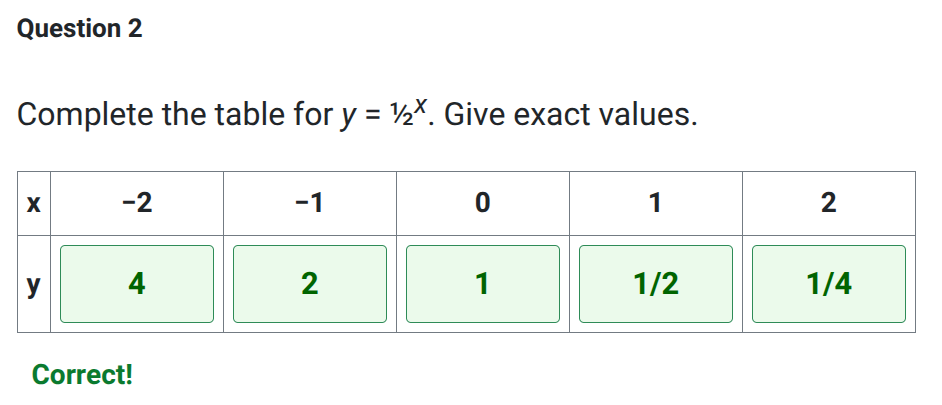 Exponential graphs worksheet
