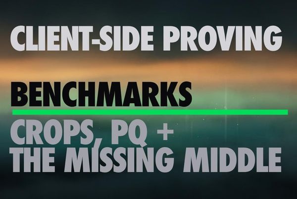 Client-Side Proving Benchmarks: CROPS, Post-Quantum, and the Missing Middle