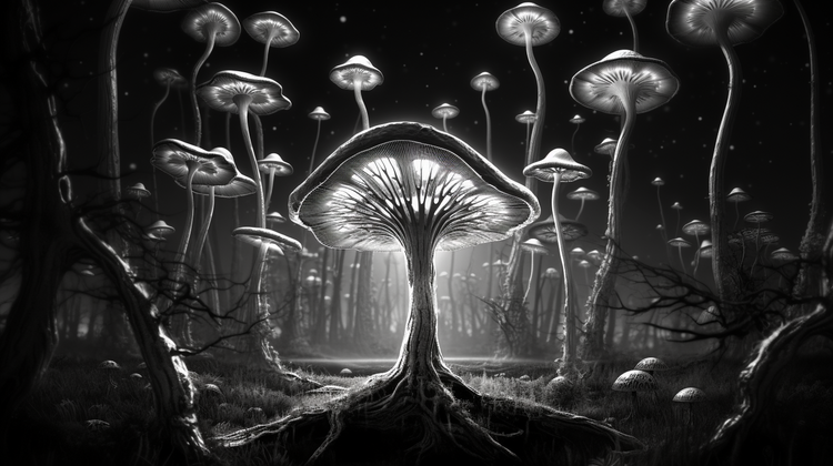 Gardien de voyage de ma mère sous champignons magiques